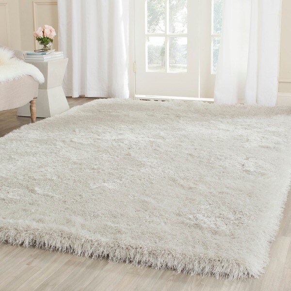 Safavieh Handmade Thom Filicia Shag Pearl Polyester Rug (6' Square)