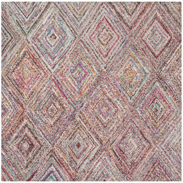 Safavieh Handmade Nantucket Multicolored Cotton Area Rug (4 Square)