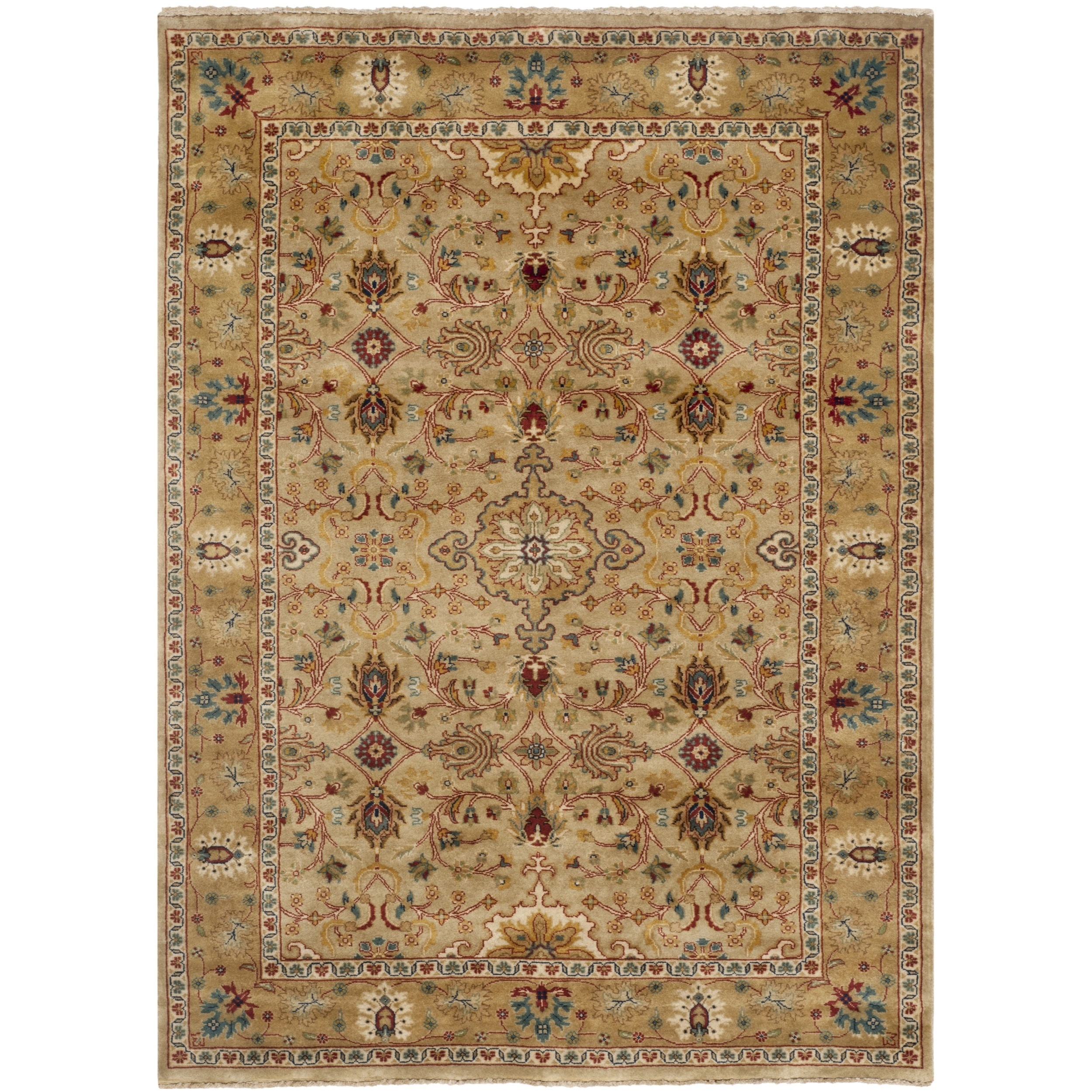 Safavieh Hand knotted Farahan Sarouk Ivory/ Gold Wool Rug (4 X 6)