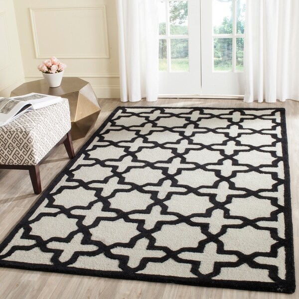 Shop Safavieh Handmade Moroccan Cambridge Ivory Black Wool Rug X On Sale Free