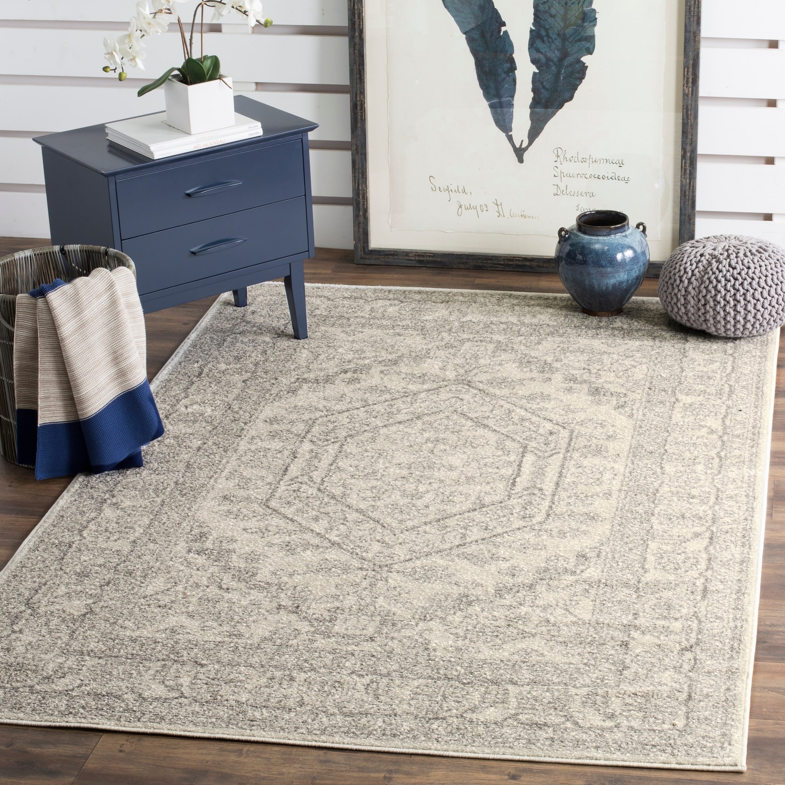 Safavieh Adirondack Ivory/ Silver Rug (4 X 6)