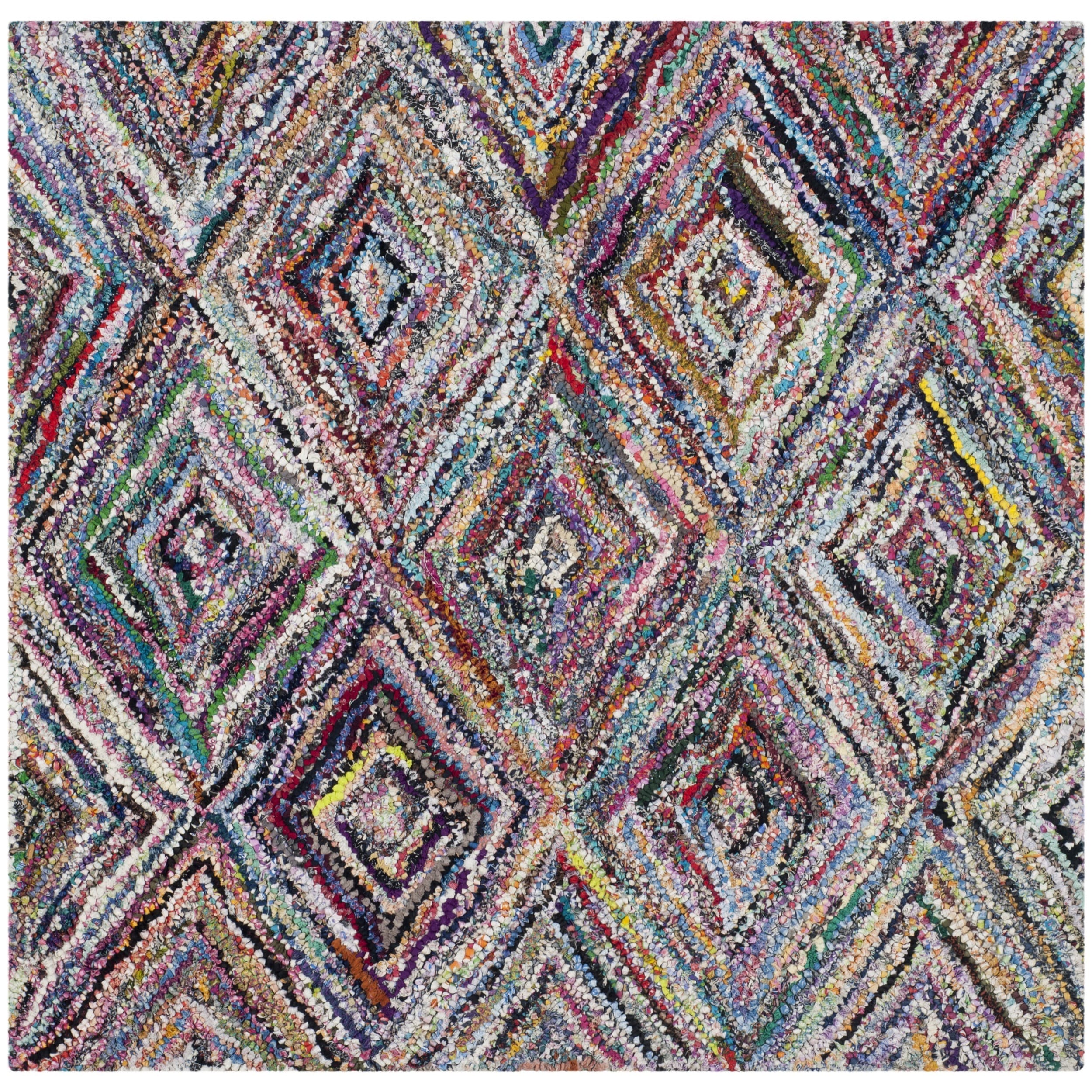 Safavieh Handmade Nantucket Multicolored Cotton Rug (4 Square)