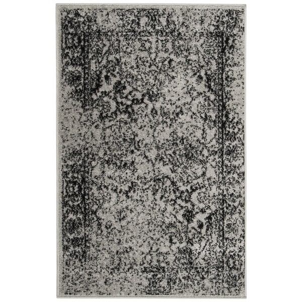 Safavieh Adirondack Vintage Distressed Grey / Black Rug - 2'6 x 4'