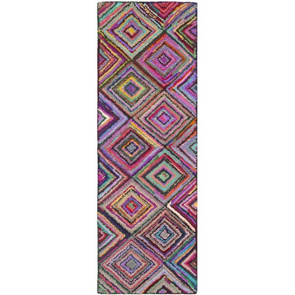 Safavieh Handmade Nantucket Modern Abstract Multicolored Cotton Runner