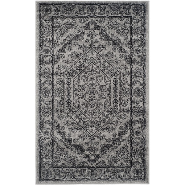 Safavieh Adirondack Vintage Silver/ Black Rug - 2'6 x 4'