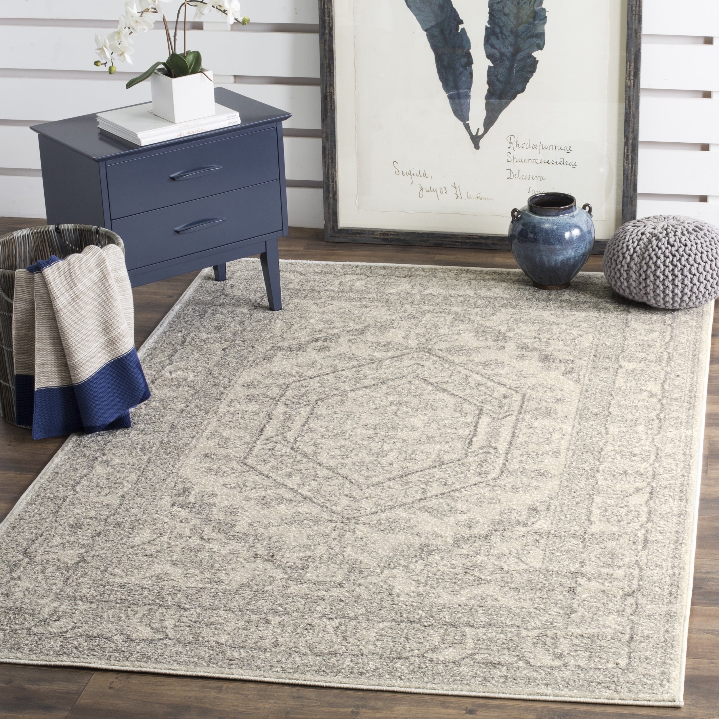 Safavieh Adirondack Ivory/ Silver Rug (3 X 5)