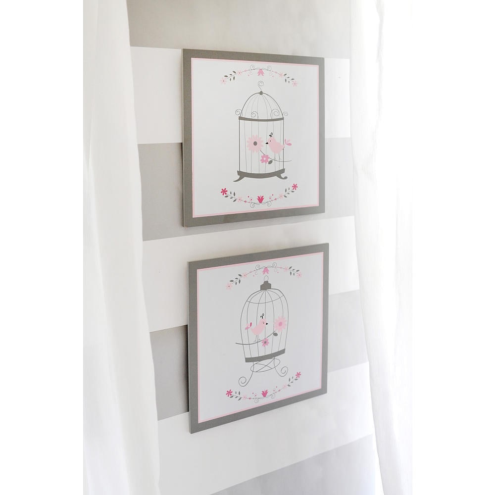 Olivia Rose 2 piece Hanging Wall Art In Pink