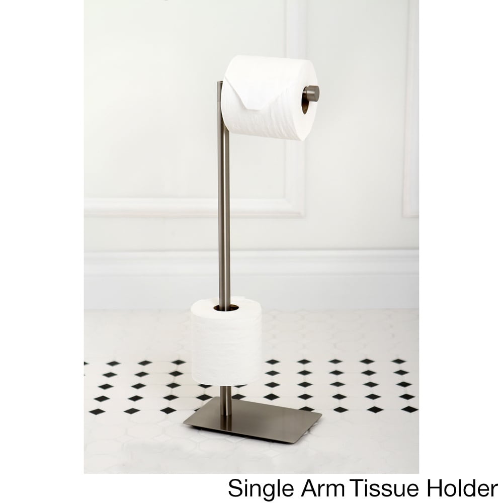 Modern Satin Nickel Freestanding Bathroom Accessories