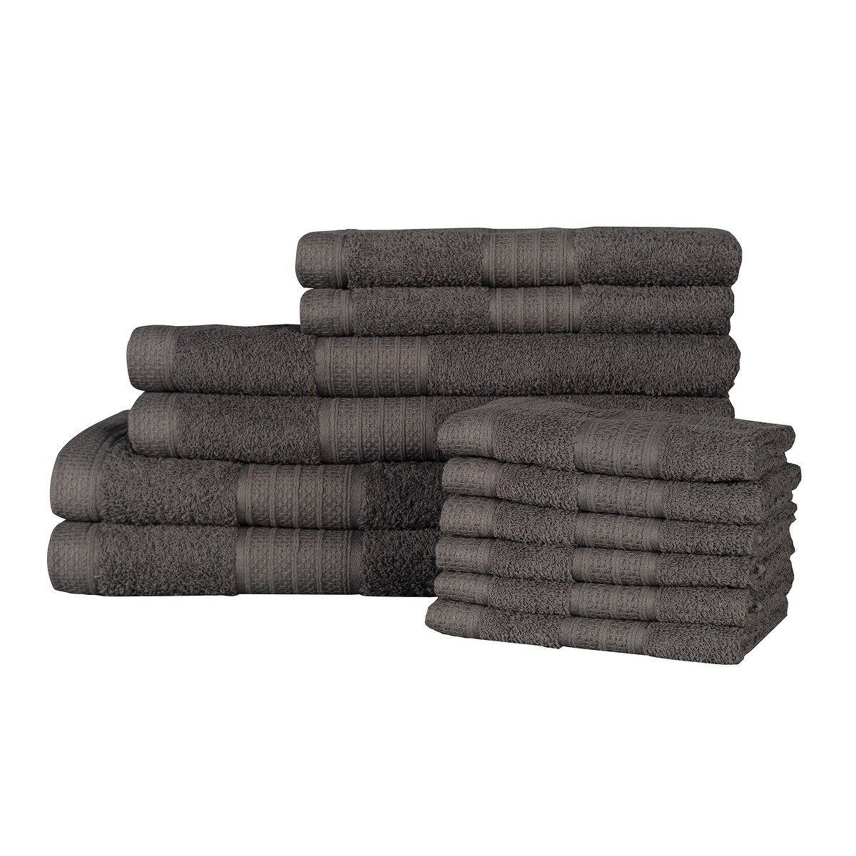 Luxury 100-percent Cotton 12-piece Towel Set with Bath Sheets - On Sale -  Bed Bath & Beyond - 8891936