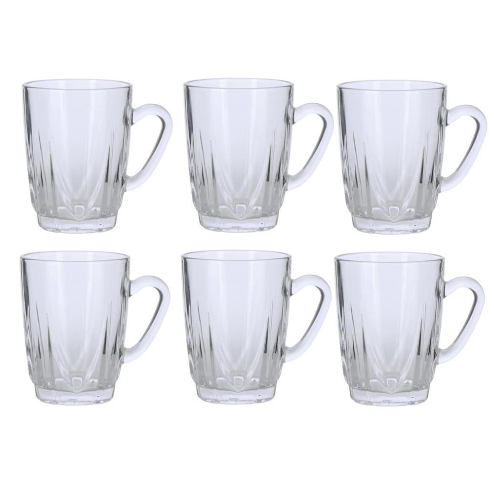Handled Glass Tea Cup Set (Set of 6) N/A eBay