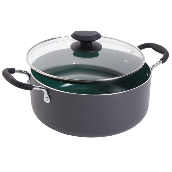 Gibson Home Ecofriendly 5quart Dutch Oven with Glass Lid Free