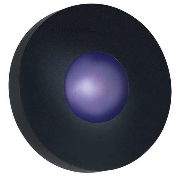 Dalya Large Round 1 light Black Sconce/ Flush Mount   16114118