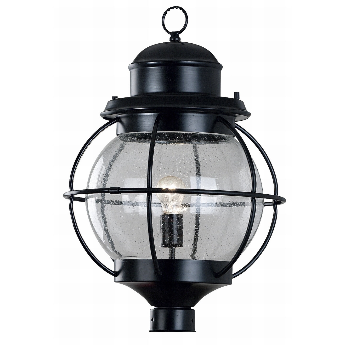 Elton 1 light Black Post Lantern