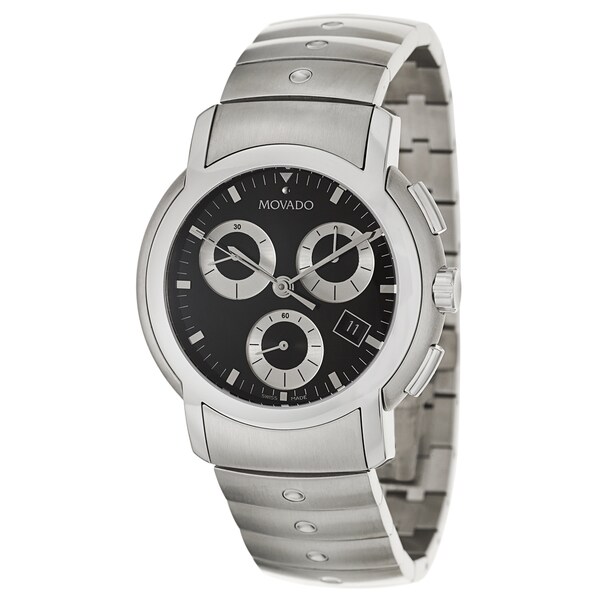 Movado Men's 'Movado SL' Stainless Steel Chronograph Watch - Free