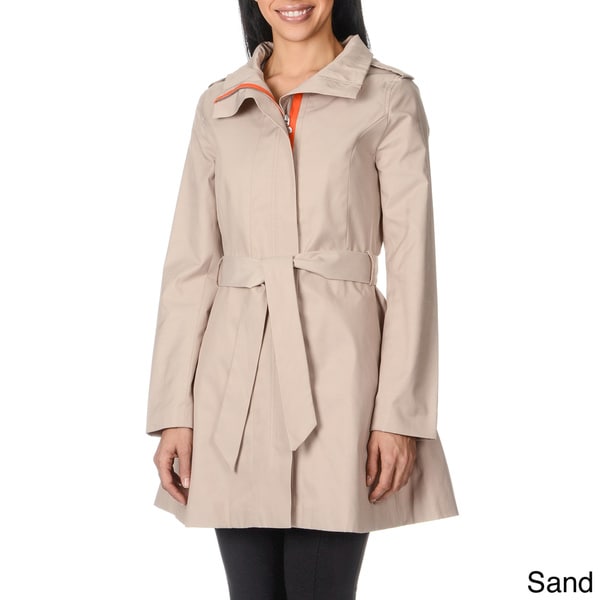 Kensie Women's Self Tie Belt Trench Coat kensie Coats