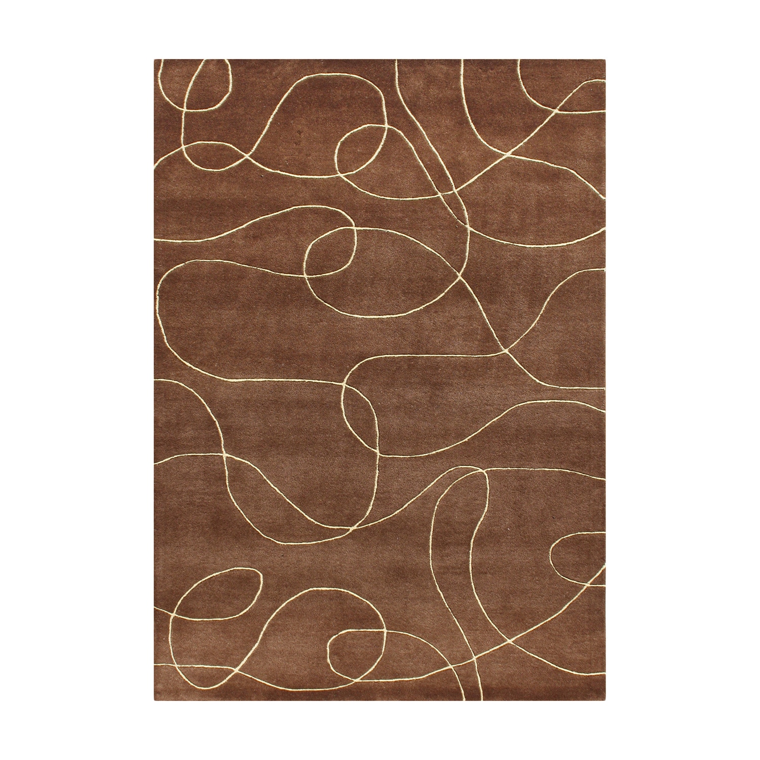 Alliyah Handmade Metro Brown New Zealand Blend Wool Rug (10 X 12)