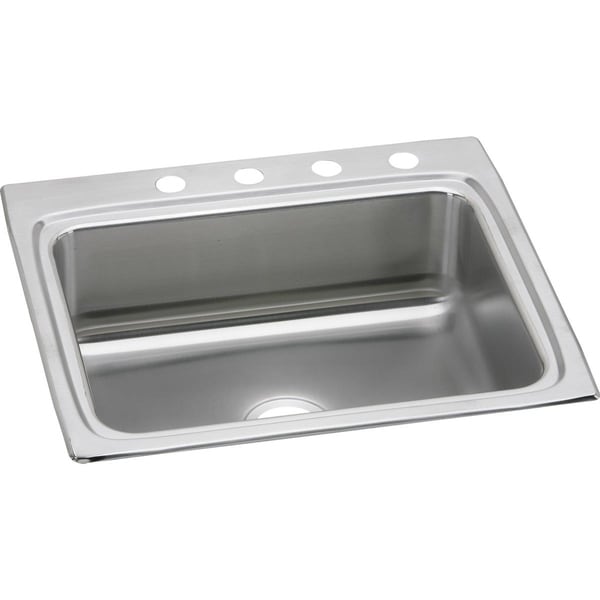 Elkay LR25224 Gourmet Lustertone Stainless Steel Single-bowl Top-mount Sink