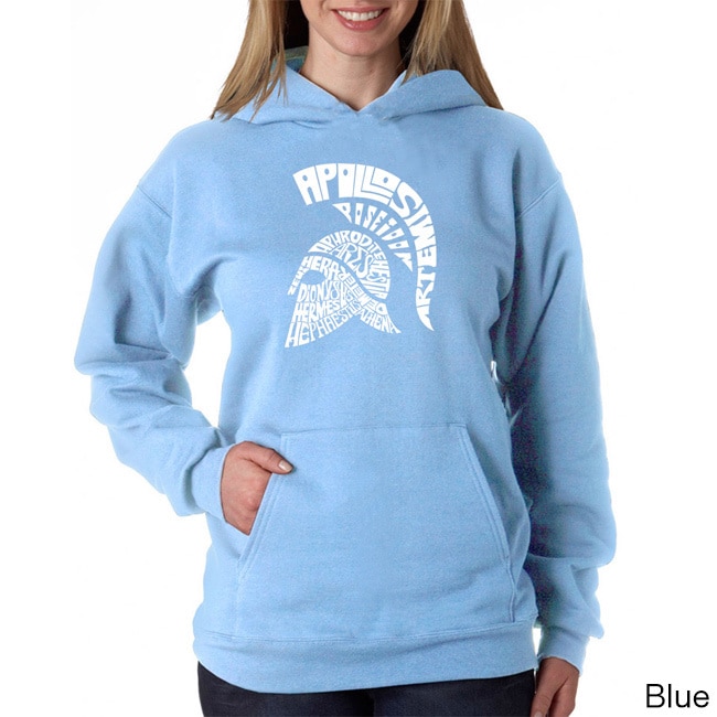 Los Angeles Pop Art Los Angeles Pop Art Womens Spartan Sweatshirt Blue Size XL (16)