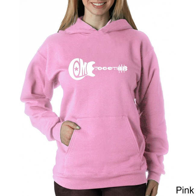 Los Angeles Pop Art Los Angeles Pop Art Womens Come Together Sweatshirt Pink Size XL (16)