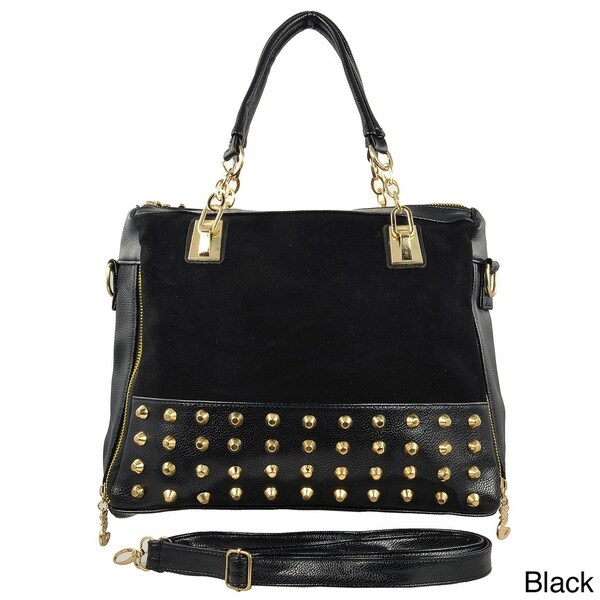 Oasis 'Erika' Studded Convertible Shoulder Bag - 16114516 - Overstock ...