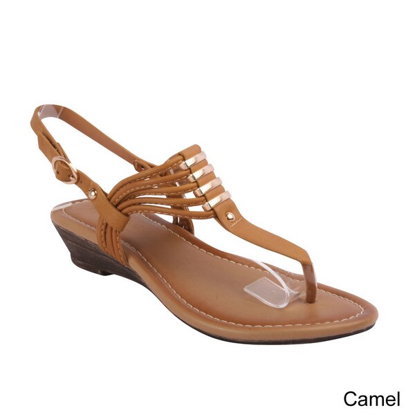 cork wedge thong sandals