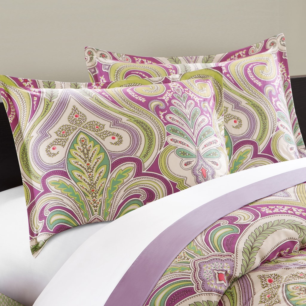 Shop Echo Design Vineyard Paisley Cotton 3 Piece Duvet Cover Set