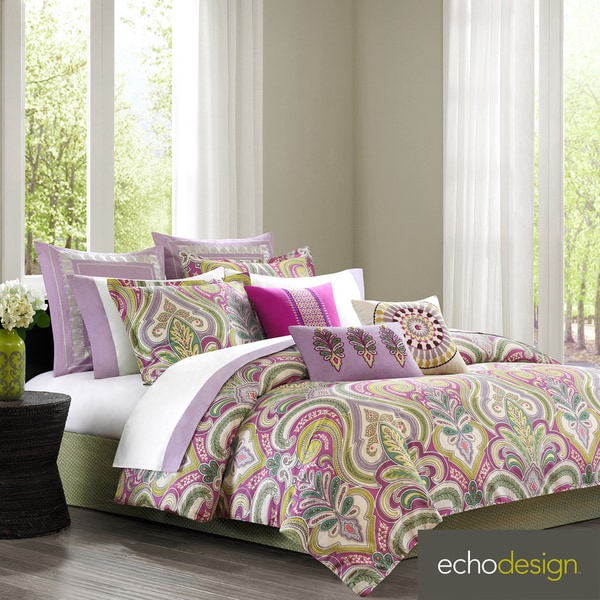 Echo Design Vineyard Paisley Cotton 4-piece Comforter Set