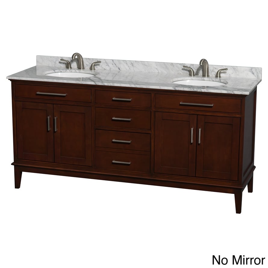 Wyndham Collection Wyndham Collection Hatton 72 inch Dark Chestnut Double Vanity Brown Size Double Vanities