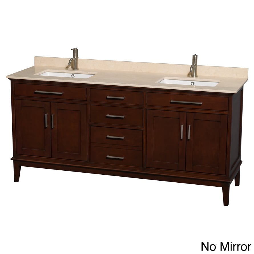 Wyndham Collection Wyndham Collection Hatton 72 inch Dark Chestnut Double Sink Vanity Brown Size Double Vanities