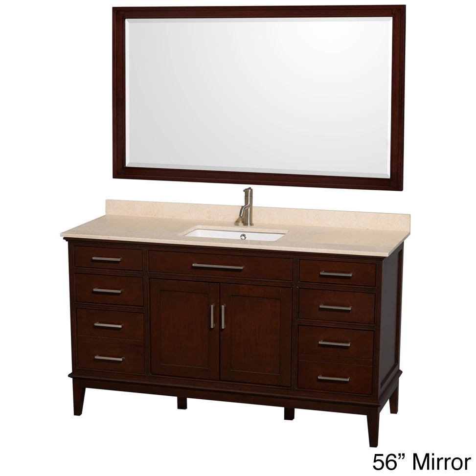 Wyndham Collection Wyndham Collection Hatton Dark Chestnut 60 inch Single sink Bathroom Vanity Brown Size Single Vanities