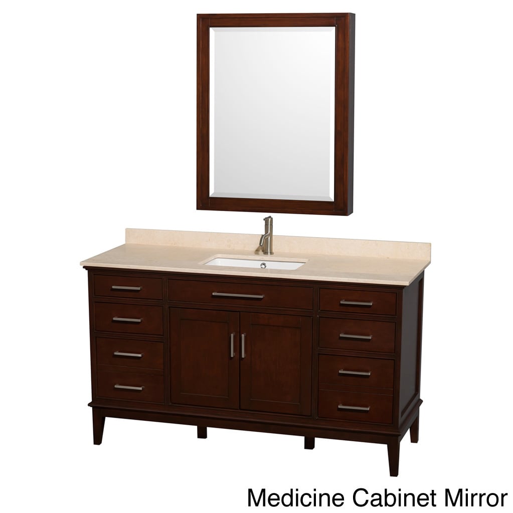 Wyndham Collection Wyndham Collection Hatton Dark Chestnut 60 inch Single sink Bathroom Vanity Brown Size Single Vanities