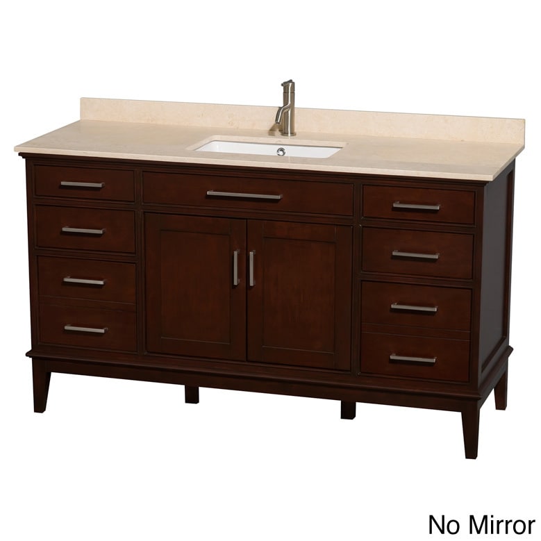 Wyndham Collection Wyndham Collection Hatton Dark Chestnut 60 inch Single sink Bathroom Vanity Brown Size Single Vanities