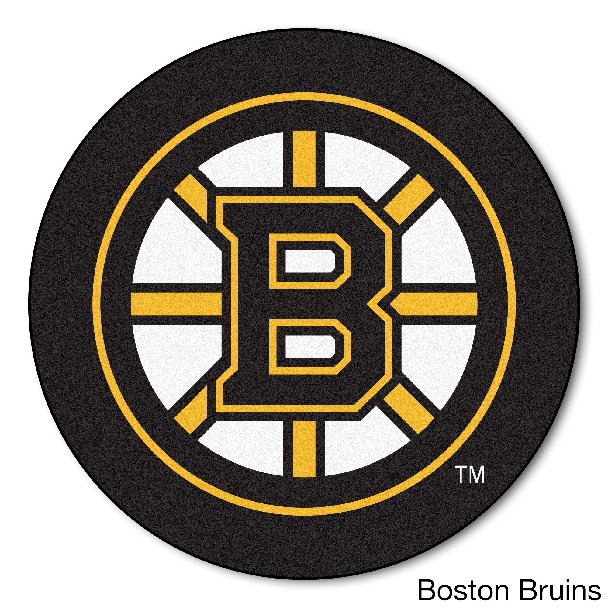 Nhl Team Logo Puck Nylon Carpet Mat