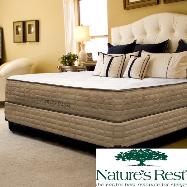Natures Rest Tranquil Luxury Firm Full size Latex Mattress Set