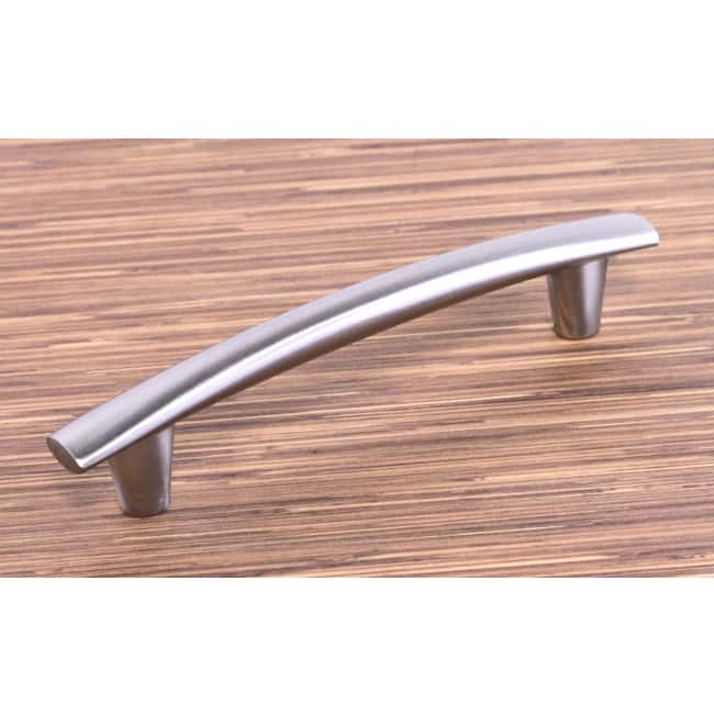 Contemporary Brushed Nickel 6.5-inch Round Arch Cabinet Bar Pull Handles (Case of 25)