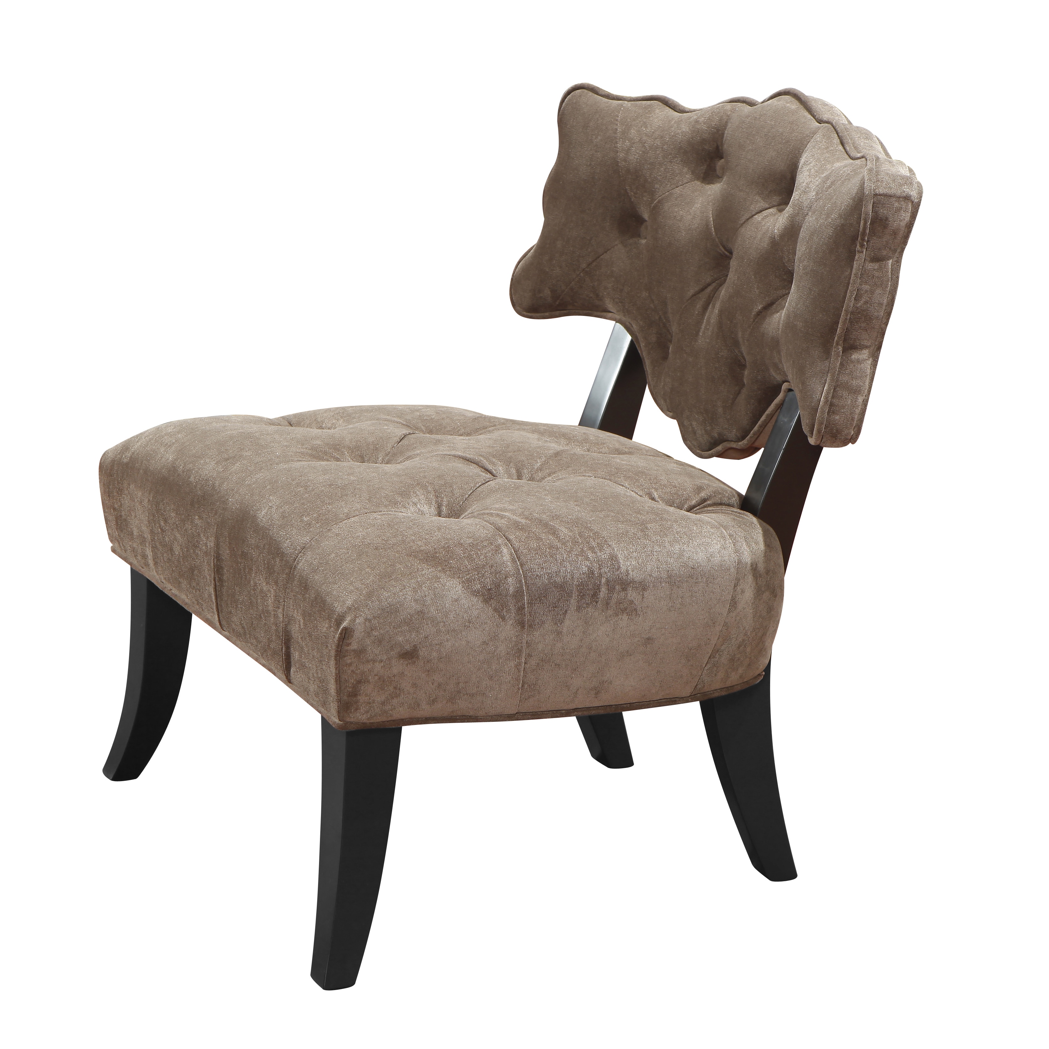 Diva Brown Velvet Armchair