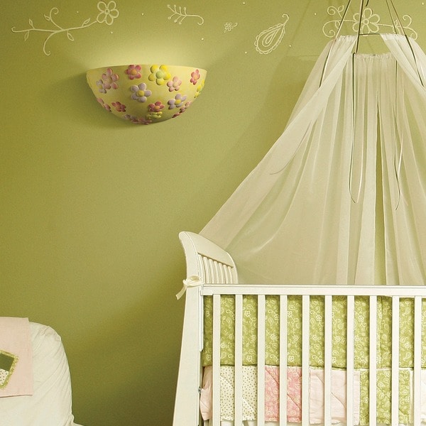 Justice Design Group Kid S Room Collection 1 Light Flower Wall Justice Design Group Kid X27 S Room Collection 1 Light Flower Wall Sconce