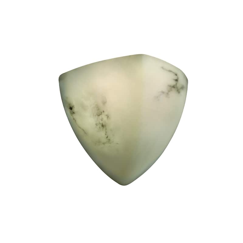 Porch & Den Hicrest Faux Alabaster Shade 1-light Wall Sconce
