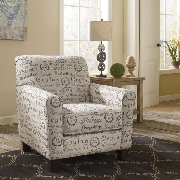 Shop Alenya Script Printed Quartz Accent Chair - Free 