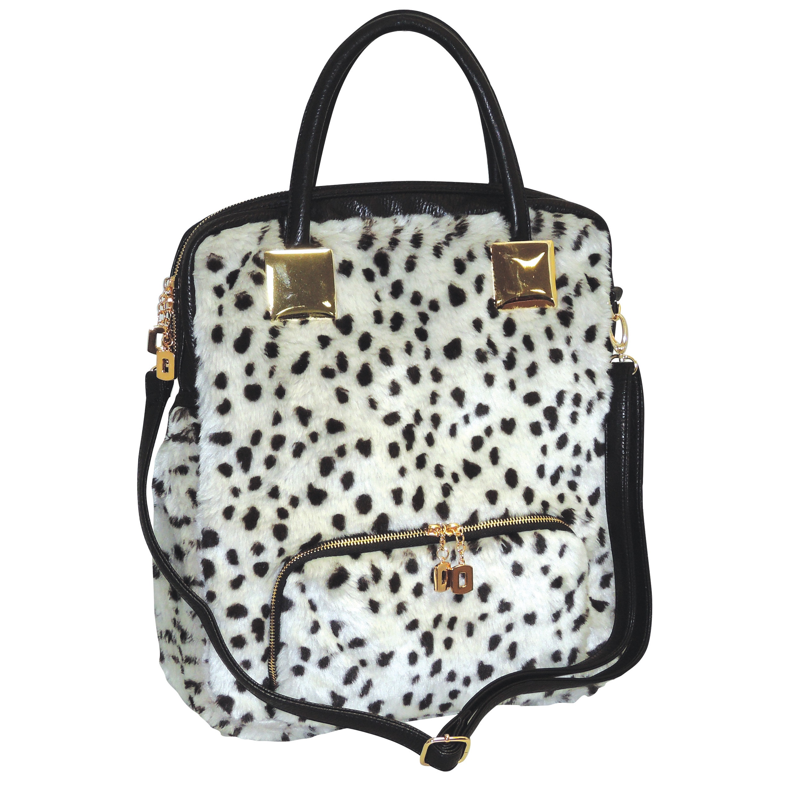 Adrienne Landau Snow Leopard Shopper Tote