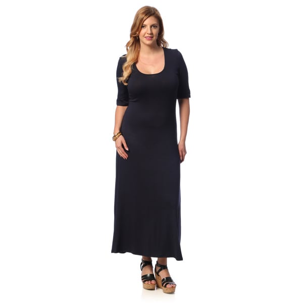 maxi dress half sleeve