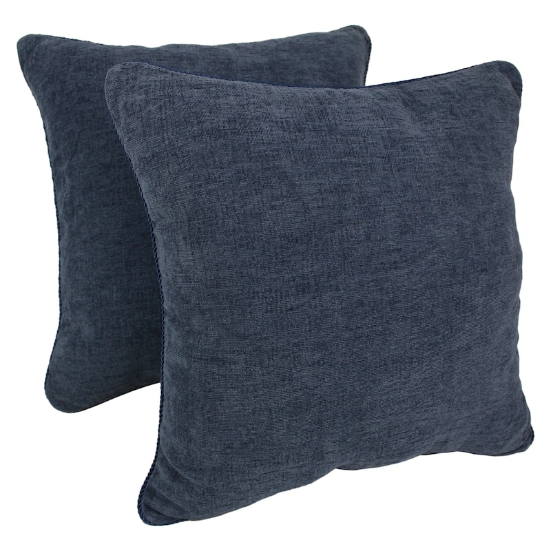 Blazing Needles 25-inch Chenille Floor Pillow (Set of 2)