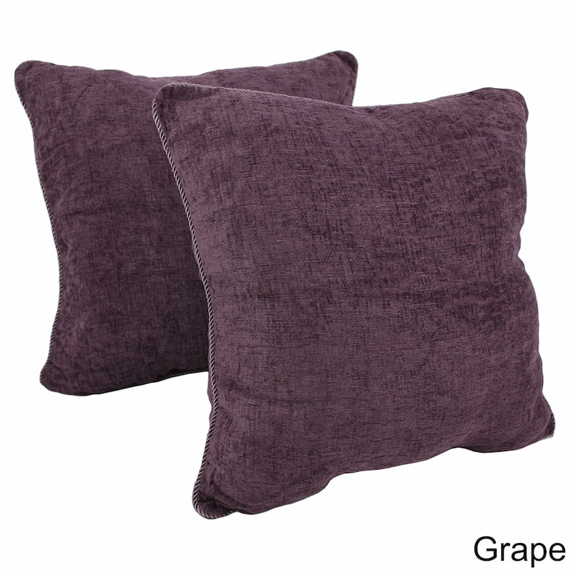 Blazing Needles 25-inch Chenille Floor Pillow (Set of 2)