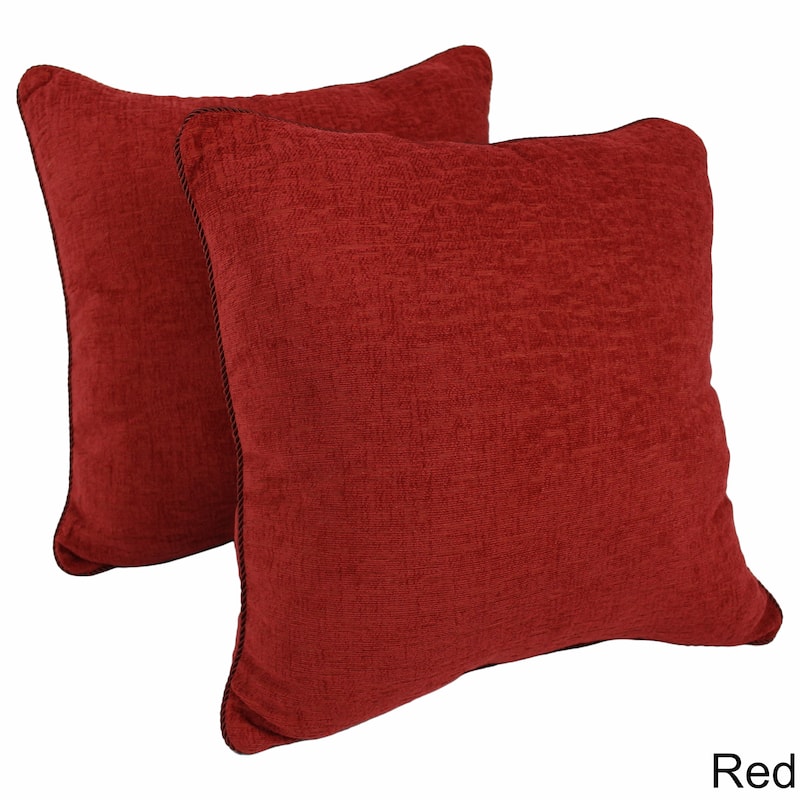 Blazing Needles 25-inch Chenille Floor Pillow (Set of 2)