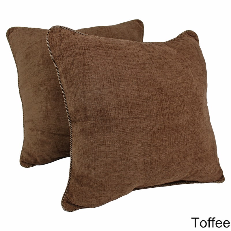 Blazing Needles 25-inch Chenille Floor Pillow (Set of 2)