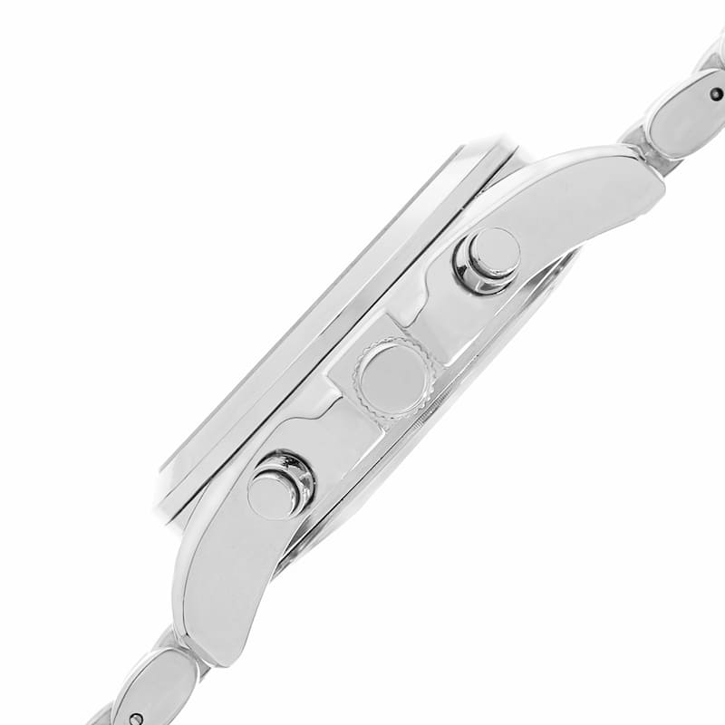Akribos XXIV Women's Swiss Quartz Multifunction Silver-tone Bracelet Watch