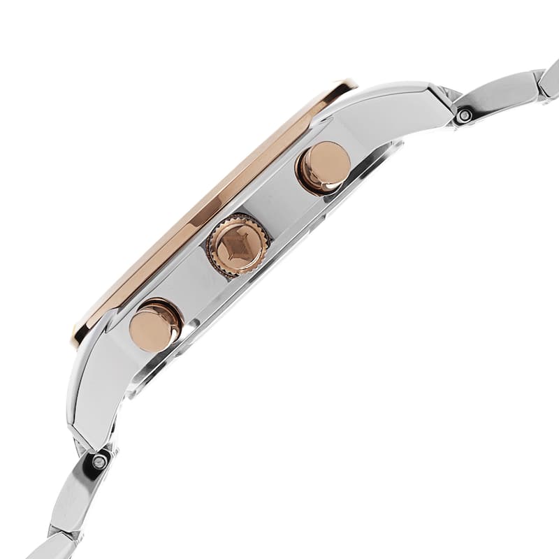 Akribos XXIV Men's Swiss Quartz Chronograph Stainless Steel Two-Tone Bracelet Watch
