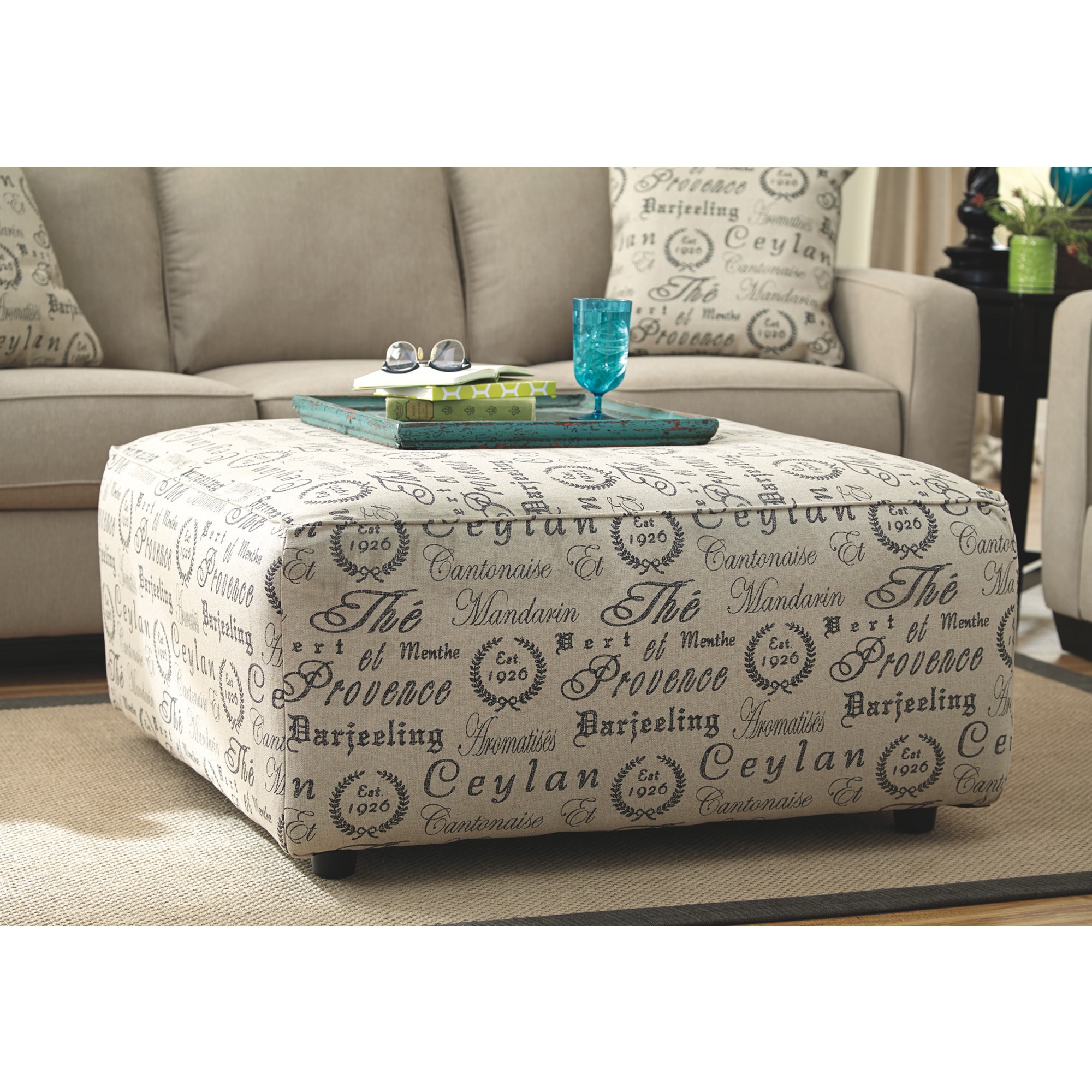 Signature Design By Ashley Alenya Quartz Oversized Ottoman