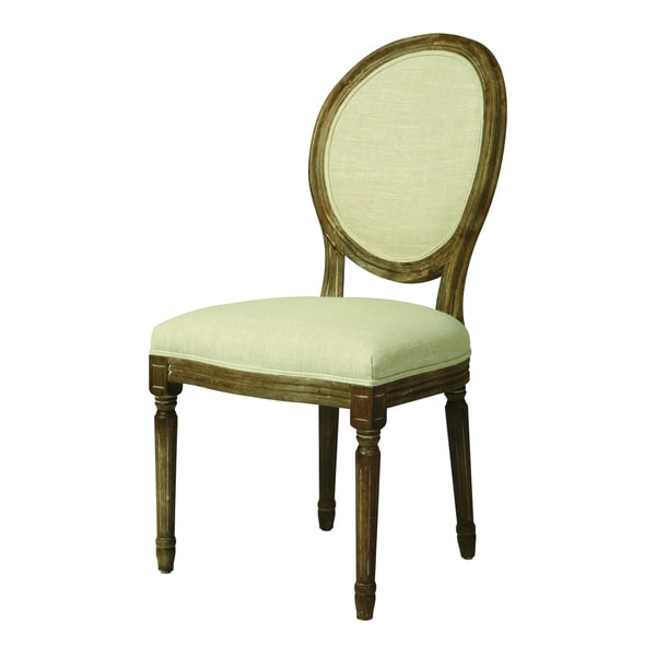 Shop Urbanize Distressed Charcoal/ Linen Dining Chair Free Shipping