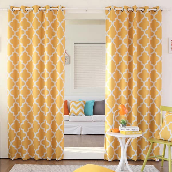 Shop Aurora Home Moroccan Tile Room Darkening Grommet Top 84 Inch